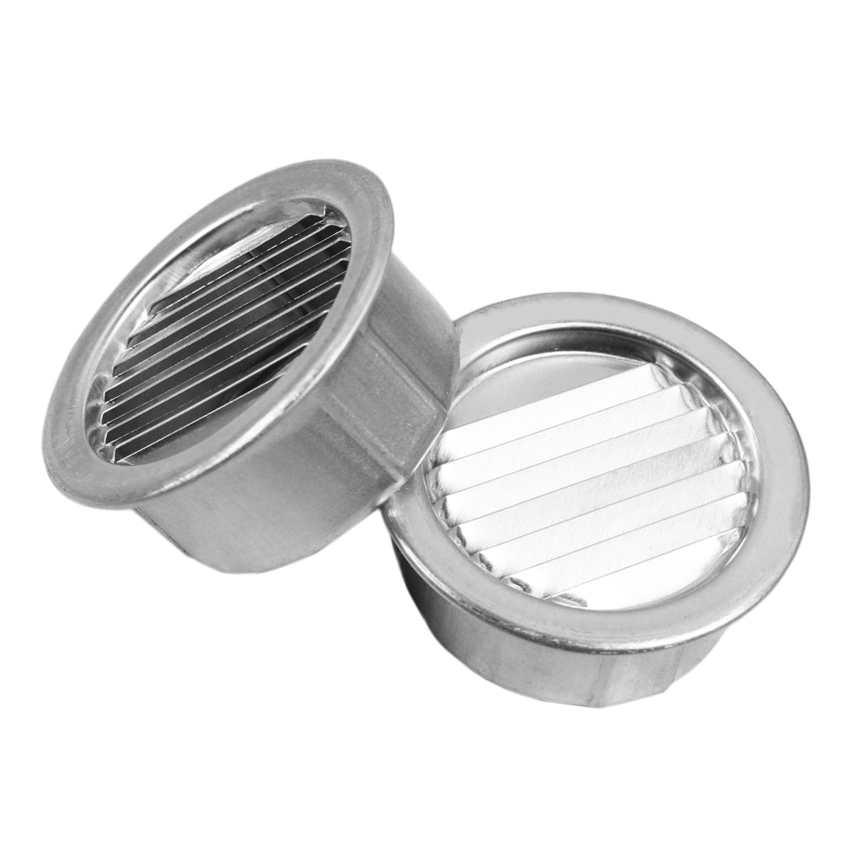 1 In. and 4 In. Round Mini Soffit Vents in Mill