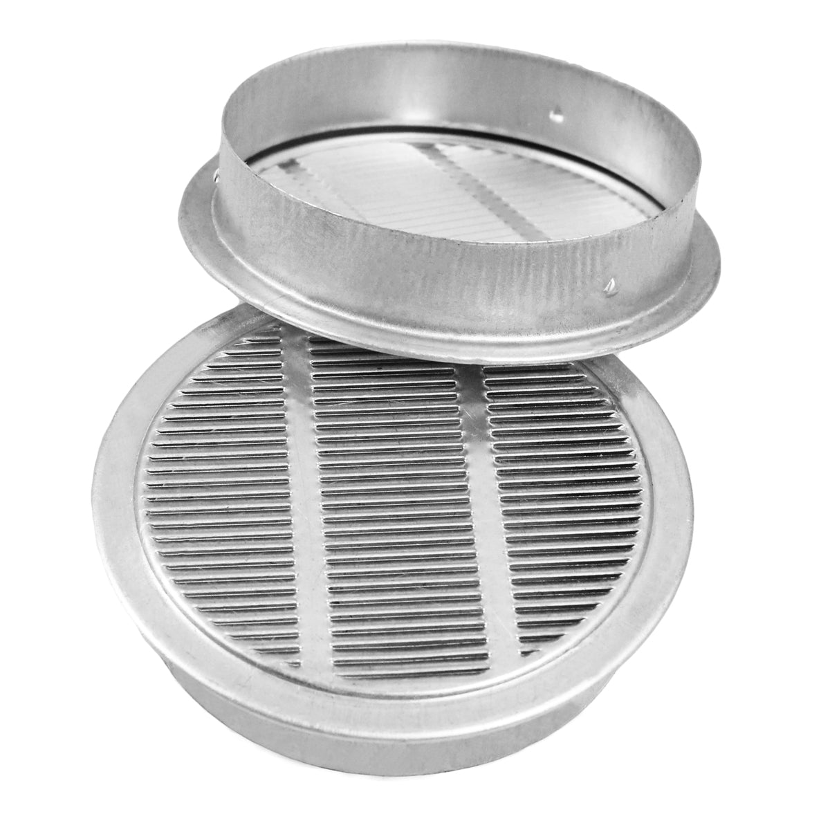 1 In. and 4 In. Round Mini Soffit Vents in Mill