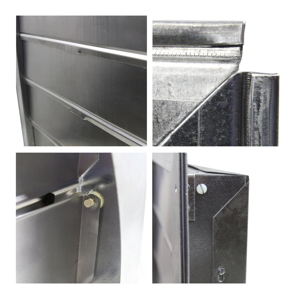 18 In. Automatic Metal Shutter for Gable Mount Power Attic Ventilators