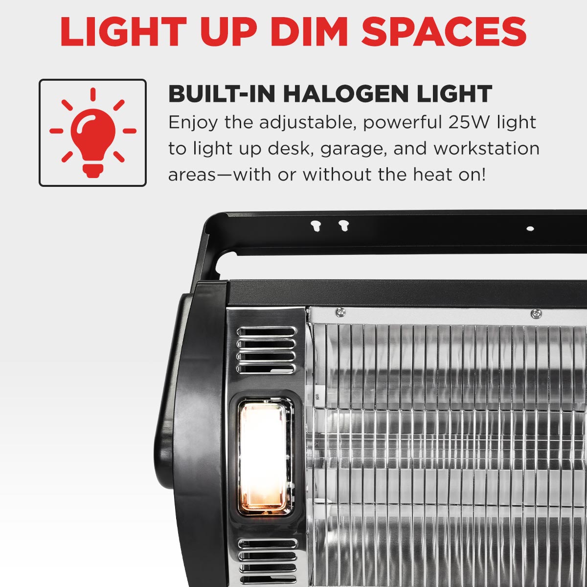 26 In. Dual Quartz Electric Indoor Ceiling Mount Heater