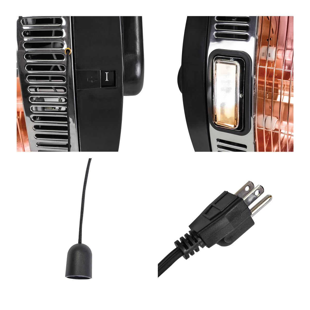 26 In. Dual Quartz Electric Indoor Ceiling Mount Heater