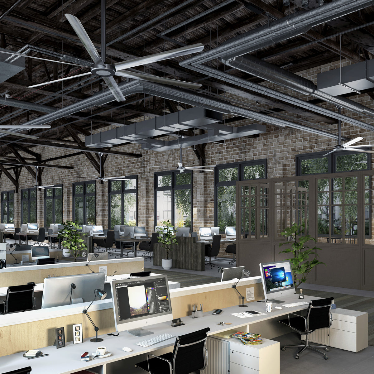 108 In. Indoor 6-Speed HVLS Ceiling Fan