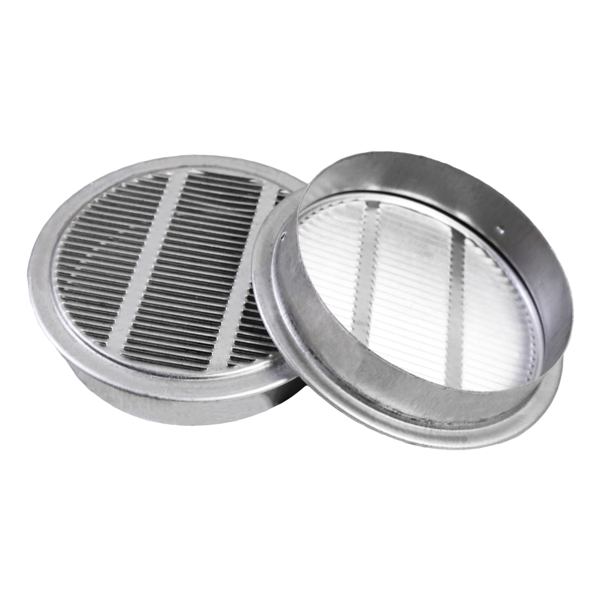 1 In. and 4 In. Round Mini Soffit Vents in Mill