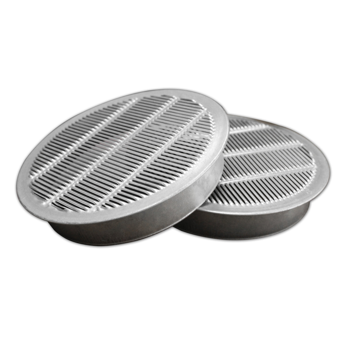 1 In. and 4 In. Round Mini Soffit Vents in Mill