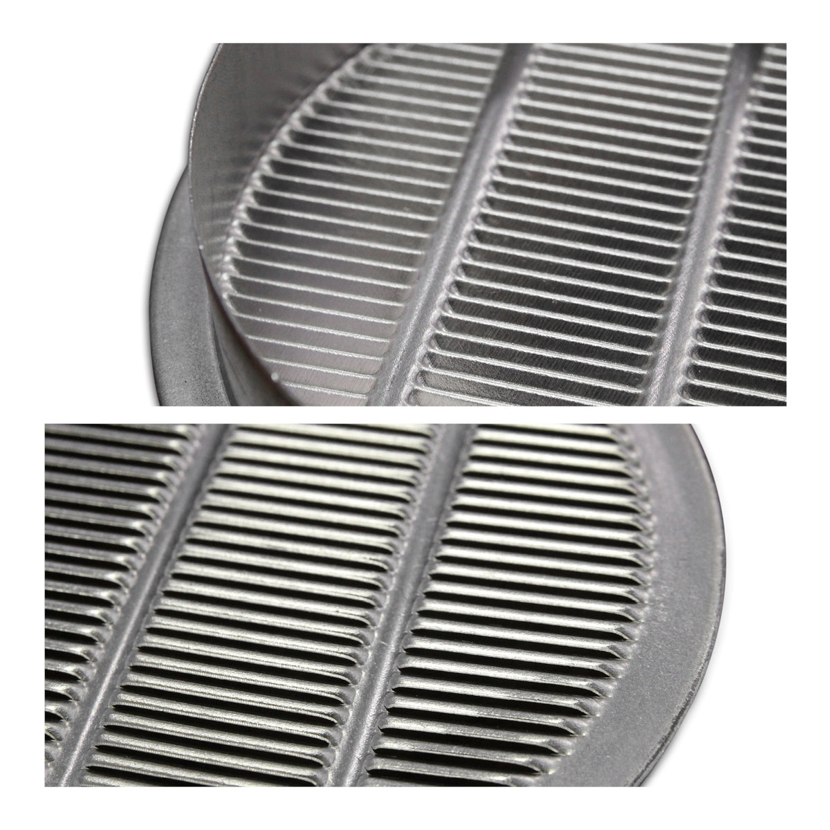 1 In. and 4 In. Round Mini Soffit Vents in Mill