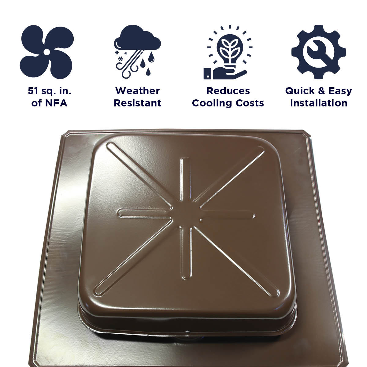 STV-51 Series Square Top Static Vents