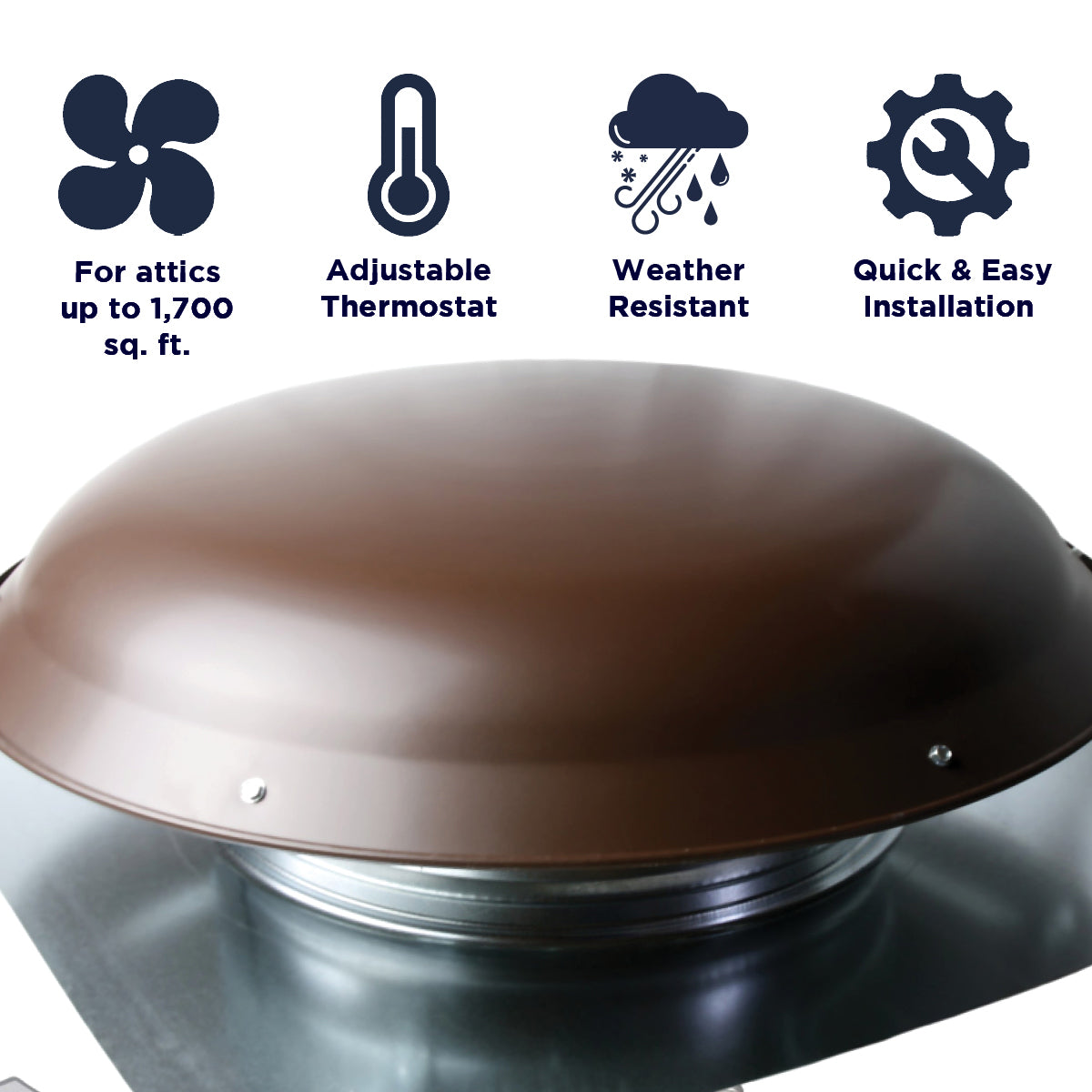 2414 Series 1,200 CFM Roof Mount Power Attic Ventilators